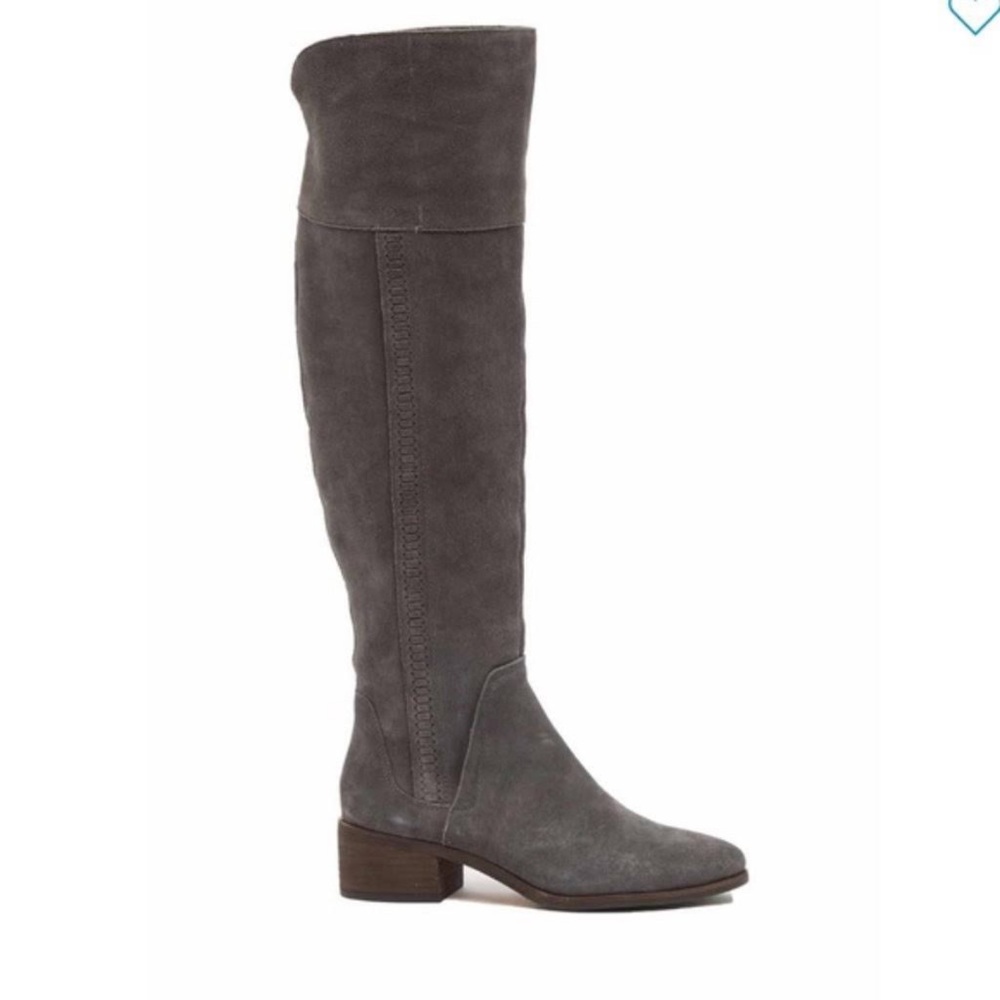 Vince Camuto Kochelda Over the Knee Boots Gray Suede Tall 9.5